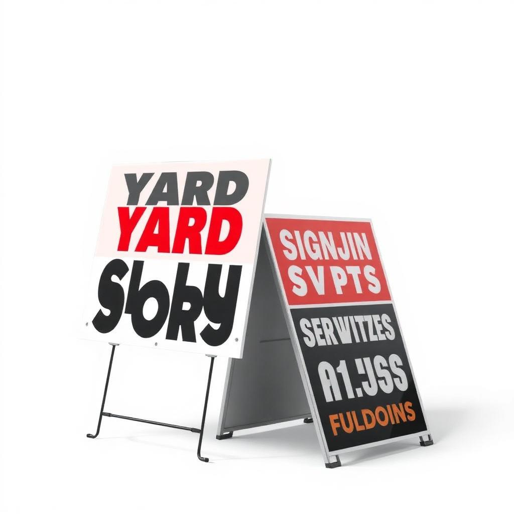 Yard Signs — custom printing by Innocent Grafx